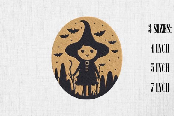 Cute Little Witch Halloween Embroidery Review