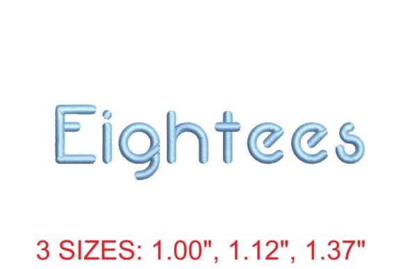 Eightees Embroidery Font Review for Holiday Makers