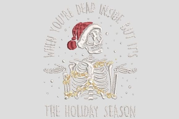 Funny Skeleton Christmas Embroidery File Review