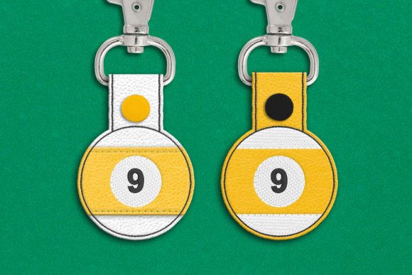 Review: 9 Ball ITH Key Fob Applique Embroidery
