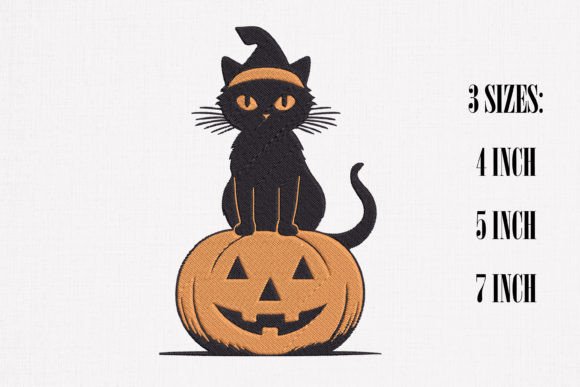 Review: Black Cat Pumpkin Halloween Embroidery
