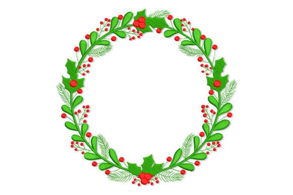 Review: Christmas Wreath Embroidery Design