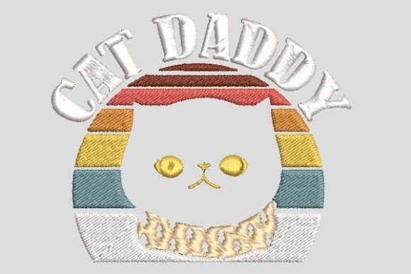 Review: Colorful Good Cat Daddy Embroidery File
