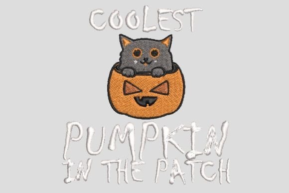 Review: Coolest Cat Pumpkin Embroidery for Boutique Apparel