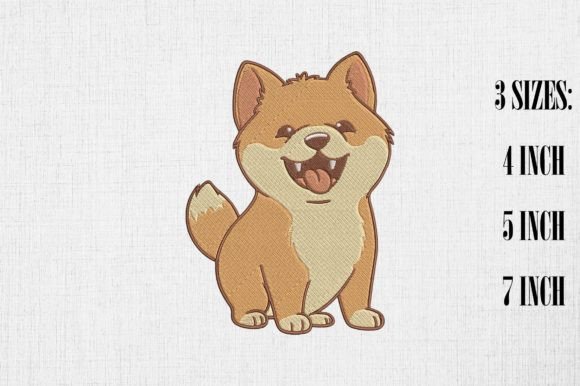 Review: Cute Shiba Inu Dog Embroidery Design