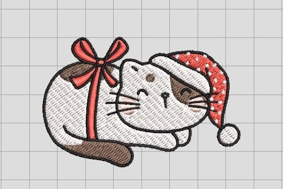 Review: Cute with Bow, Santa Hat Embroidery File