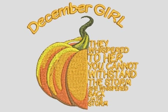 Review: Halloween Pumpkin, December Girl Embroidery