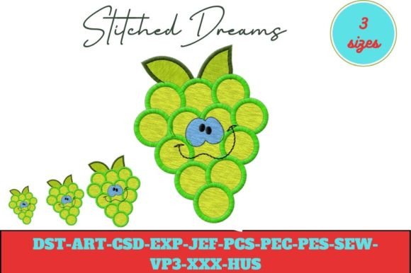 Review: Happy Grape Embroidery Design for Gifts