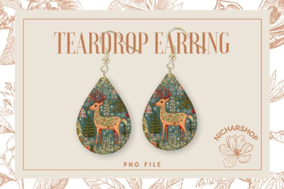 Reviewing Christmas Deer Embroidery Teardrop4 for Holiday Sales