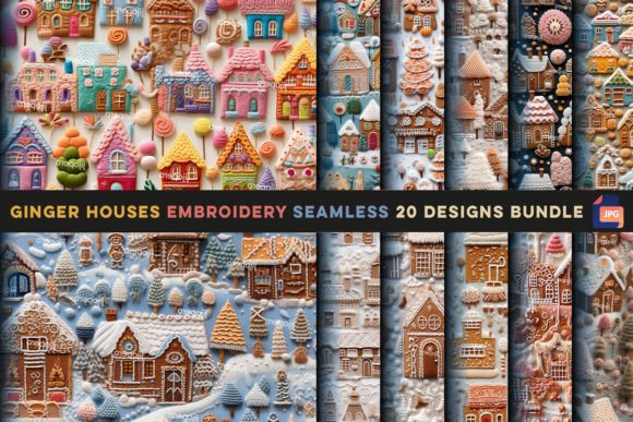 Reviewing Ginger Houses Embroidery Seamless