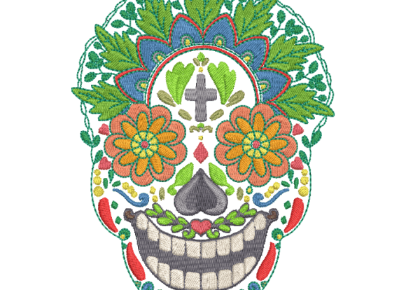 Reviewing Sugar Skull Day of the Dead Embroidery