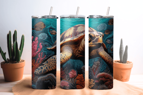 Reviewing the 3D Turtle Embroidery Tumbler Wrap