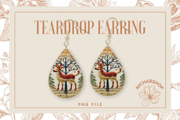 Reviewing the Christmas Deer Teardrop Design
