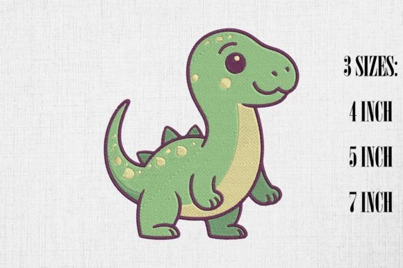 Reviewing the Cute Kawaii Dinosaur Embroidery Design