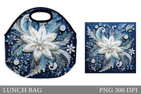 Reviewing Winter Embroidery Lunch Bag Sublimation