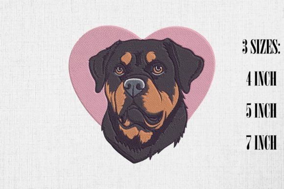 Rottweiler Heart Embroidery Design Review